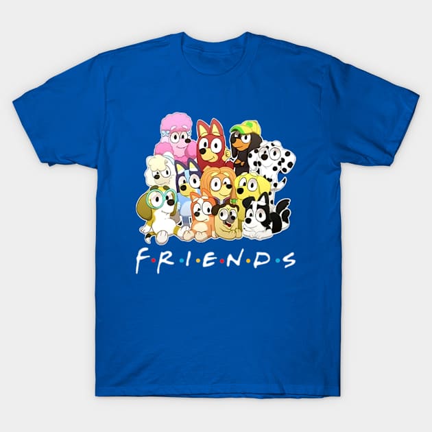 Friends Forever Bluey T-Shirt by Rainbowmart